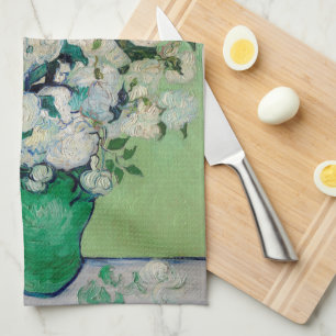 Stilleven Rozen in een vaas door Vincent van Gogh Theedoek