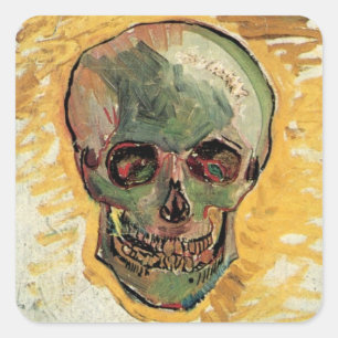 Stilleven Schedel door Vincent van Gogh Vierkante Sticker