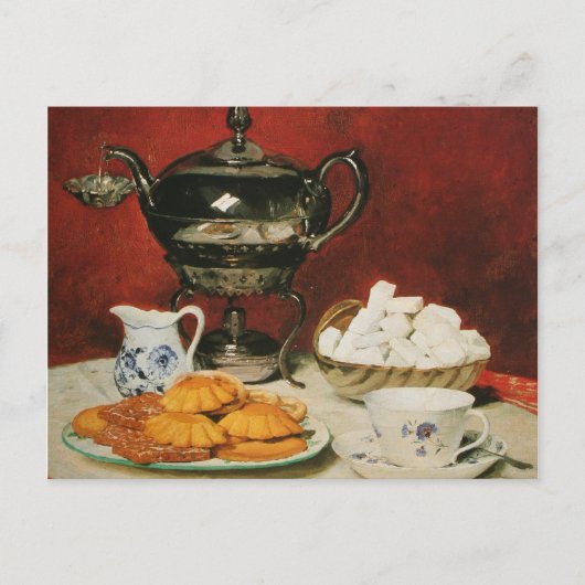 Stilleven Tea en Melting rolls - Albert Anker Briefkaart (Voorkant)