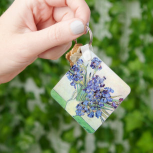 Stilleven vaas met irissen door Vincent van Gogh Sleutelhanger