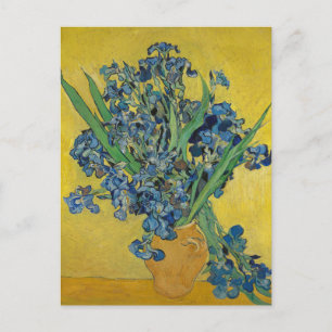 Stilleven: Vaas met irissen van Vincent Van Gogh Briefkaart