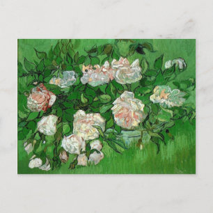 Stilleven - Vaas met roze rozen Vincent van Gogh Briefkaart