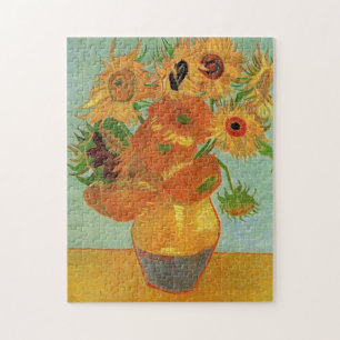 stilleven - vaas met twaalf zonnebloemen, Van Gogh Legpuzzel