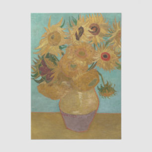 Stilleven: Vaas met twaalf zonnebloemen Van Gogh Tissuepapier