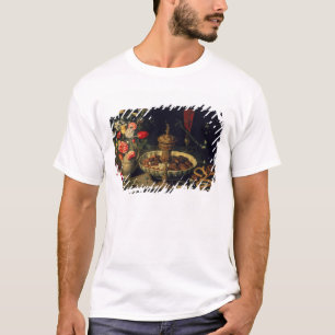 Stilleven van bloemen en gedroogde vruchten, 1611 t-shirt
