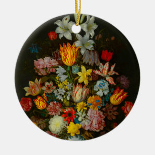 Stilleven van bloemen in een Wan-Li vaas Keramisch Ornament