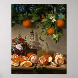 Stilleven van Sinaasappels door Rafael Romero Barr Poster