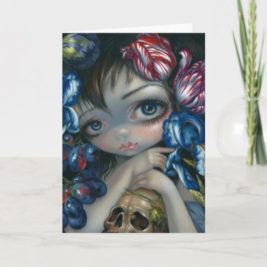 "Stilleven VII:  Wenskaart van Bloesem het" Kaart (Voorkant)