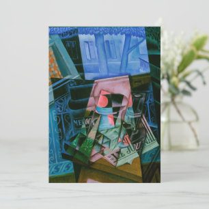 Stilleven voor een open raam door Juan Gris Kaart