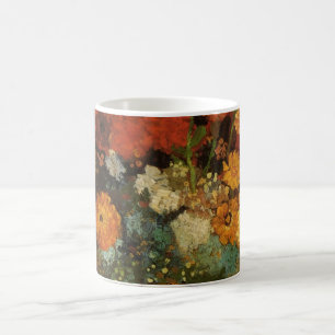 Stillevenvaas met Zinnias door Vincent van Gogh Koffiemok