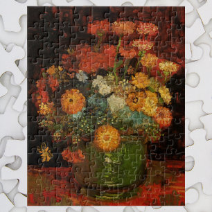 Stillevenvaas met Zinnias door Vincent van Gogh Legpuzzel