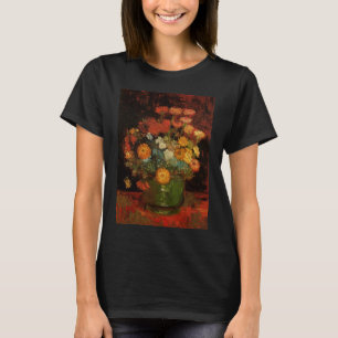 Stillevenvaas met Zinnias door Vincent van Gogh T-shirt