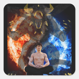 Stillheid Vierkante Sticker