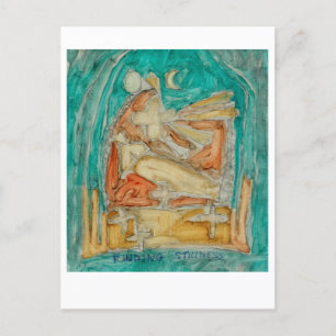 Stillness vinden. Boeddhistische meditatie. Briefkaart