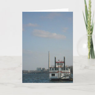 "Stillwater Riverboat" Verjaardagskaart Kaart