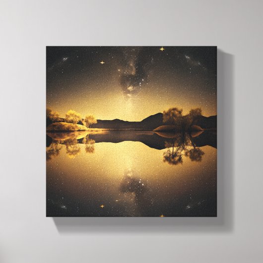 stilstaand meer canvas afdruk (Voorkant)