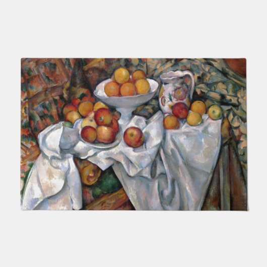 stilstaande Sinaasappels - Paul Cezanne die kunst Deurmat (Voorkant)
