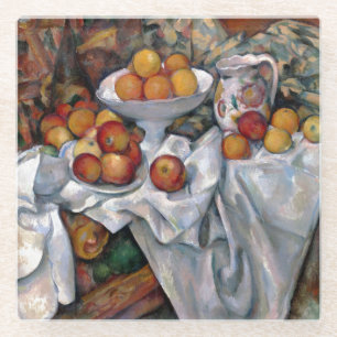 stilstaande Sinaasappels - Paul Cezanne die kunst Glazen Onderzetter