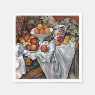 stilstaande Sinaasappels - Paul Cezanne die kunst  Servet