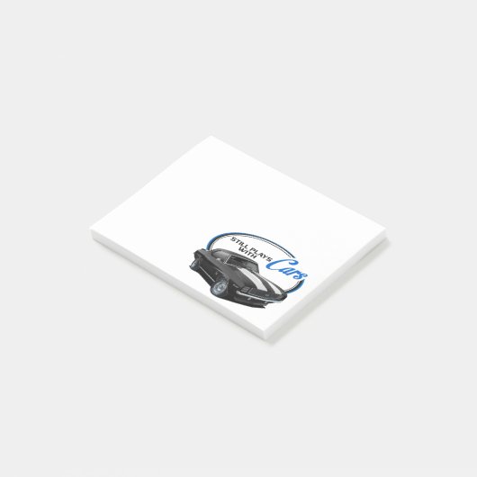 Stilstaande speelauto's post-it® notes (Schuin)