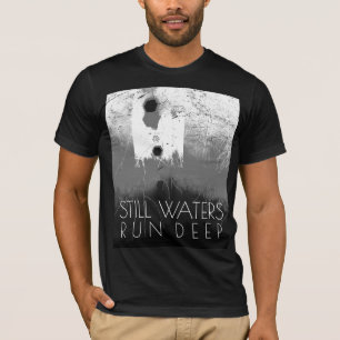"Stilstaande waters werken diepgrauw zwart Inspire T-shirt