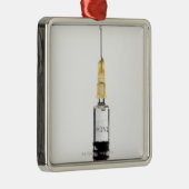 stilstand, witte achtergrond metalen ornament (Rechts)