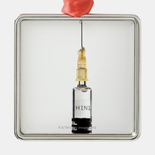 stilstand, witte achtergrond metalen ornament (Voorkant)