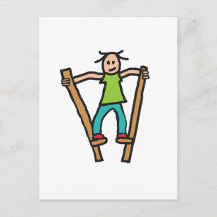 Stilt Walking Briefkaart