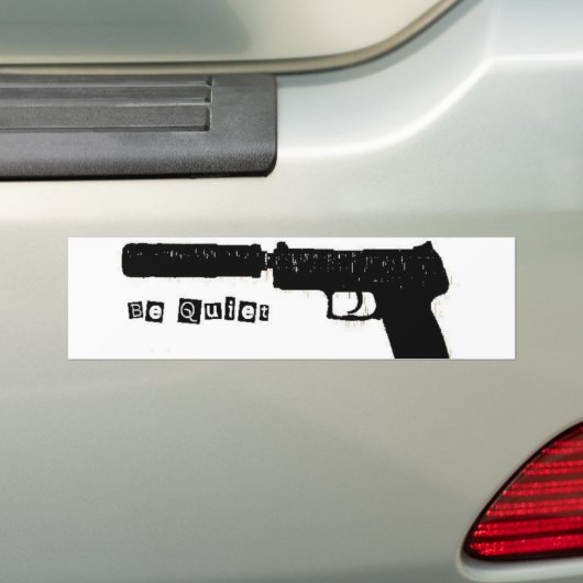 Stilte Bumpersticker (Op auto)