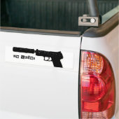 Stilte Bumpersticker (Op Truck)