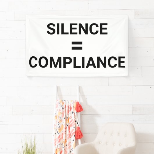 STILTE = COMPLIANCE Dapper protest Maart Spandoek (Insitu)