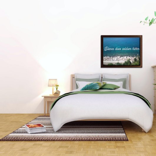 Stilte doet zelden kwaad proverb poster