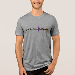 Stilte in het Storm. Rustig het lawaai. Tri-Blend Shirt