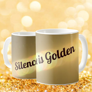 Stilte is Golden Elegant Gold Koffiemok