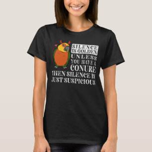 Stilte is Golden Parrot in Jenday Conure T-shirt