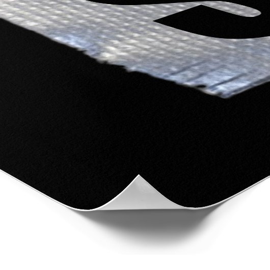 Stilte is gouden - Duct tape is zilver Poster (Hoek)