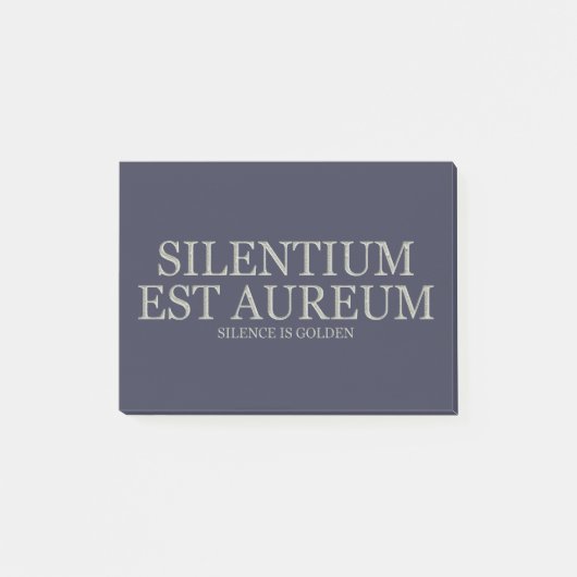 Stilte is gouden - licht post-it® notes (Voorkant)