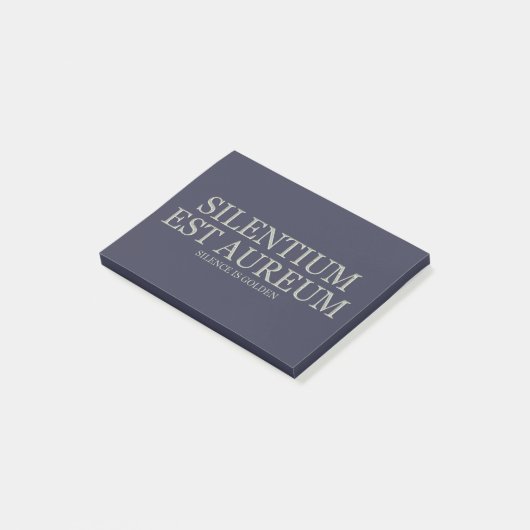 Stilte is gouden - licht post-it® notes (Schuin)