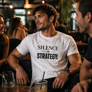 Stilte is Strategie – Minimalistische Moderne Uiti T-shirt