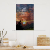 Stilte je hart poster (Keuken)