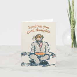 "Stilte"-kaart met goede gedachten Kaart