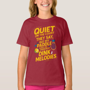 Stilte spreekt boekdelen: de pickleball-kracht t-shirt