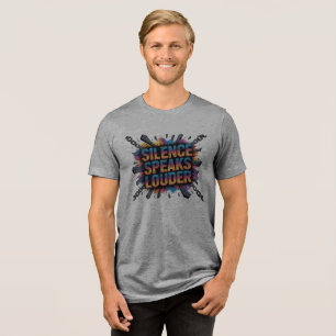 Stilte spreekt luider Tri-Blend shirt
