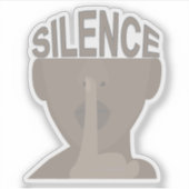 Stilte Sticker (Voorkant)