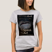 Stilte T-shirt voor vrouwen (Voorkant)