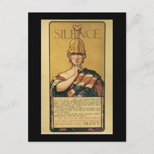 Stilte Tweede Wereldoorlog Briefkaart (Voorkant)