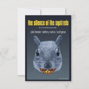 Stilte van de eekhoorns - een Parodie Bedankkaart
