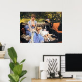 Stilte van James Tissot Poster (Thuiskantoor)