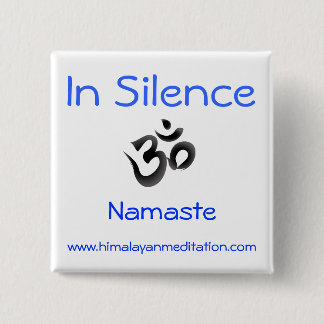 Stilte Vierkante Button 5,1 Cm