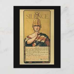 Stilte Wereldoorlog II Briefkaart